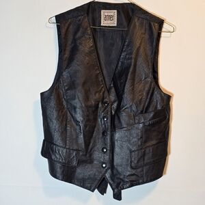 Vintage Annex leather vest color black size small